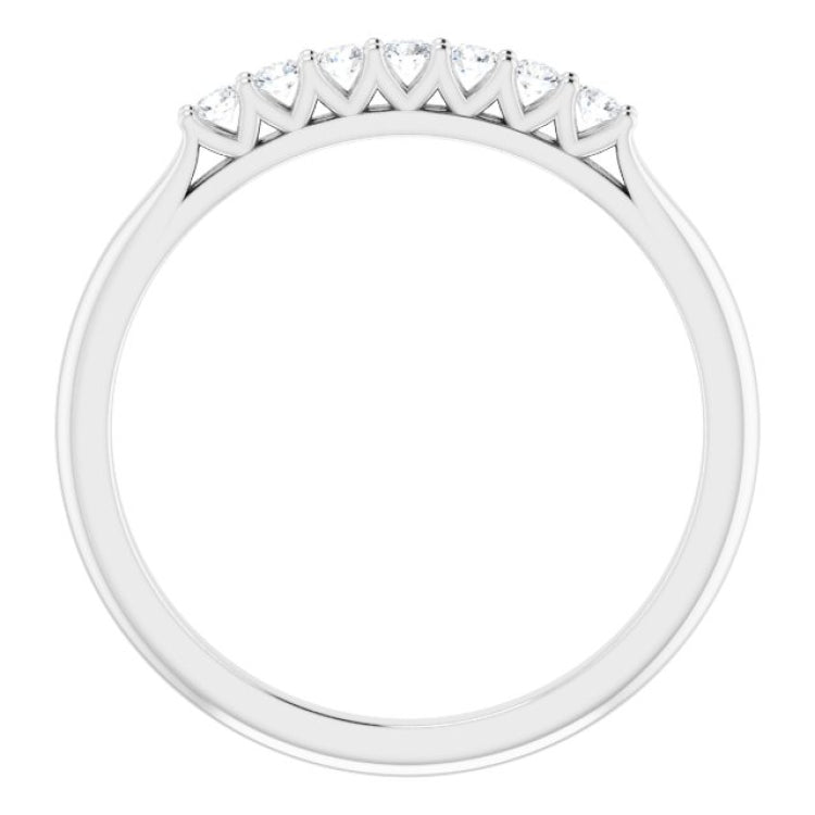 Platinum 1/6 CTW Natural Diamond Anniversary Band