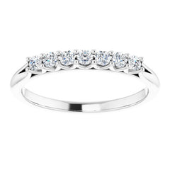 Platinum 1/5 CTW Natural Diamond Anniversary Band