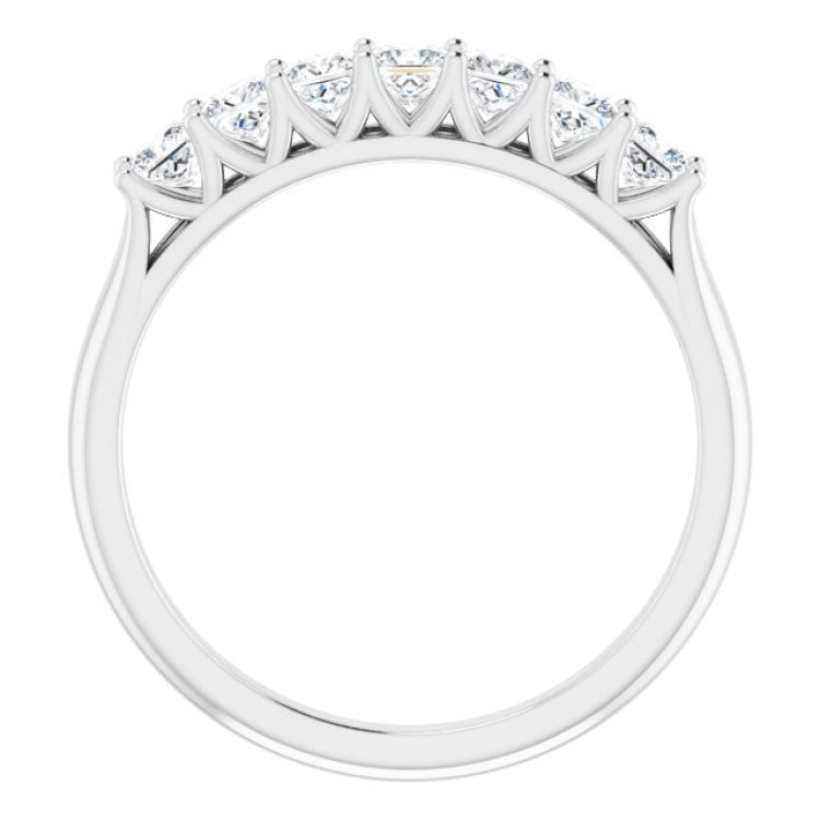 Platinum 3/4 CTW Natural Diamond Anniversary Band