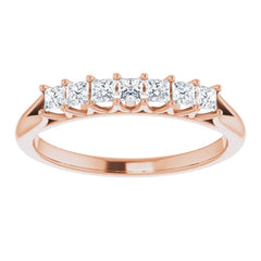 14K Rose 1/3 CTW Natural Diamond Anniversary Band