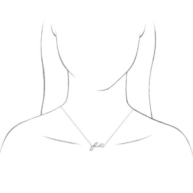 14K Yellow Faith 16" Necklace