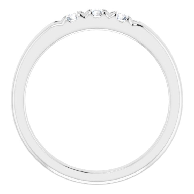 14K White 1/4 CTW Natural Diamond Anniversary Band