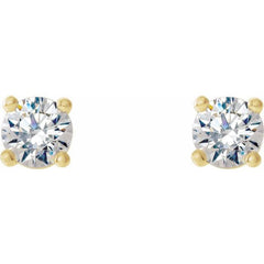 14K Yellow 1/3 CTW Natural Diamond Cocktail-Style Earrings