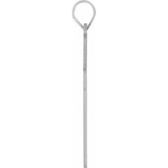 14K White 28 x 18 mm Cross Pendant