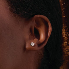 14K White 3/4 CTW Natural Diamond Earrings
