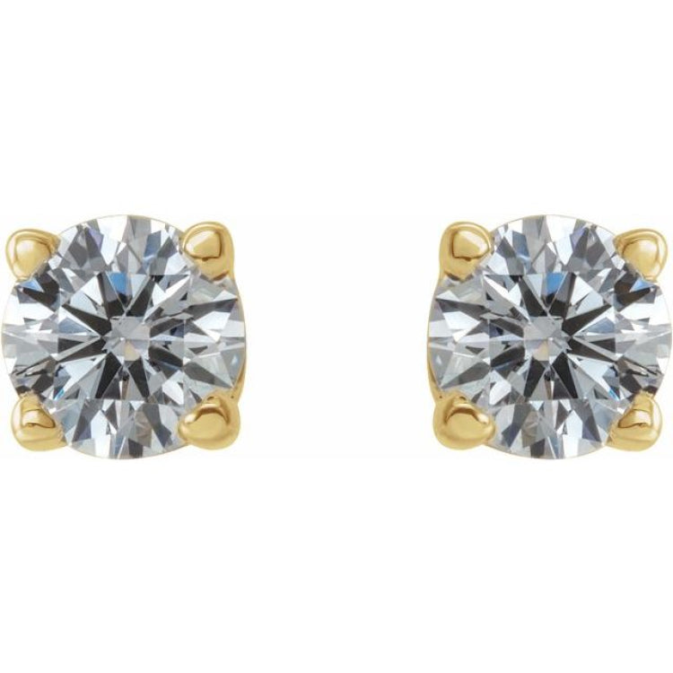 14K Yellow 1/4 CTW Natural Diamond Stud Earrings