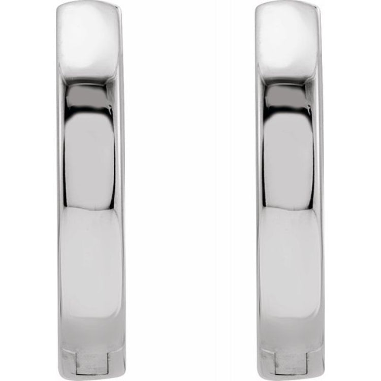 Sterling Silver Hinged 16 mm Hoop Earrings