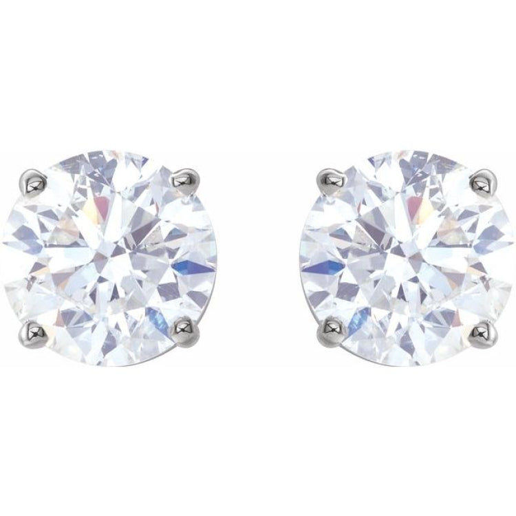 Platinum 2 CTW Natural Diamond Earrings