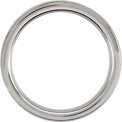 Tungsten 6 mm Beveled-Edge Band Size 11