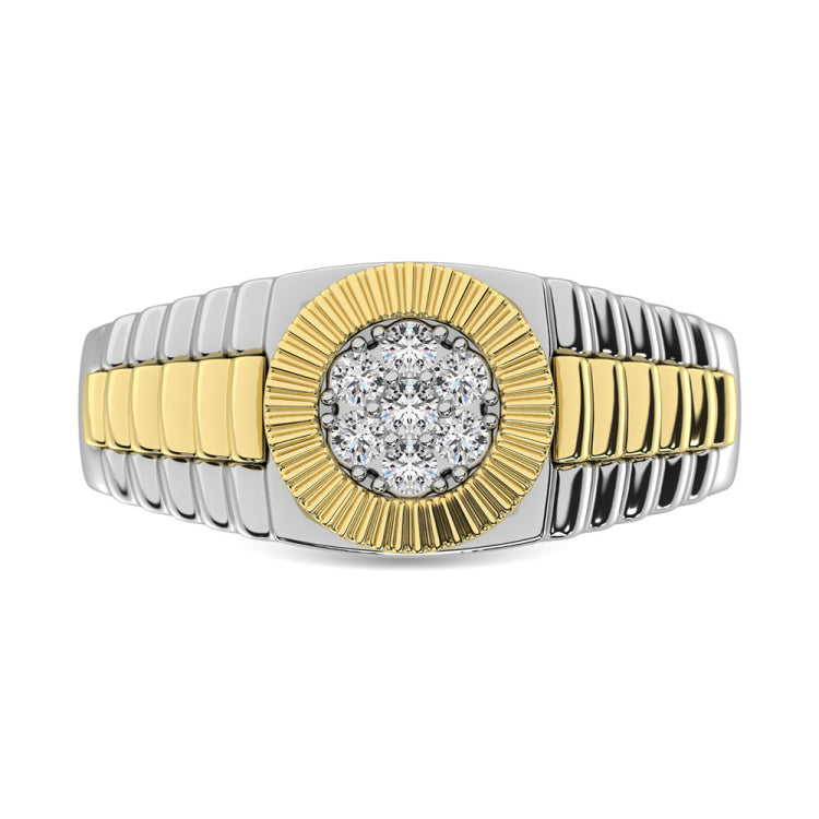 Diamond 1 Ct.Tw. Rolex Mens Ring in 14K Two Tone Gold