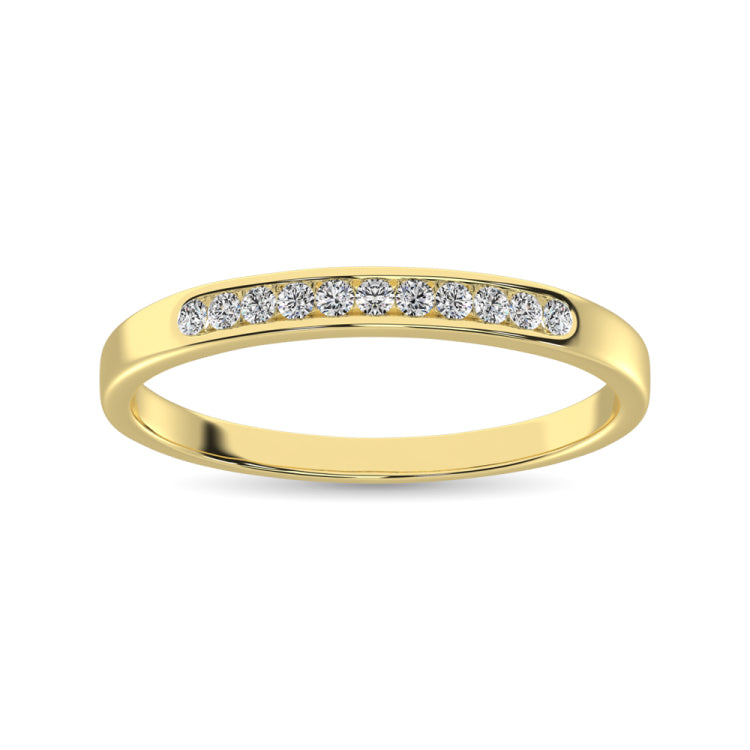 14K Yellow Gold 1/2 Ct Diamond Ladies Machine Band