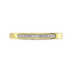14K Yellow Gold 1 Ct.Tw. Diamond Ladies Machine Band