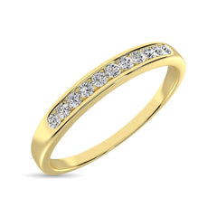 14K Yellow Gold 1 Ct.Tw. Diamond Ladies Machine Band