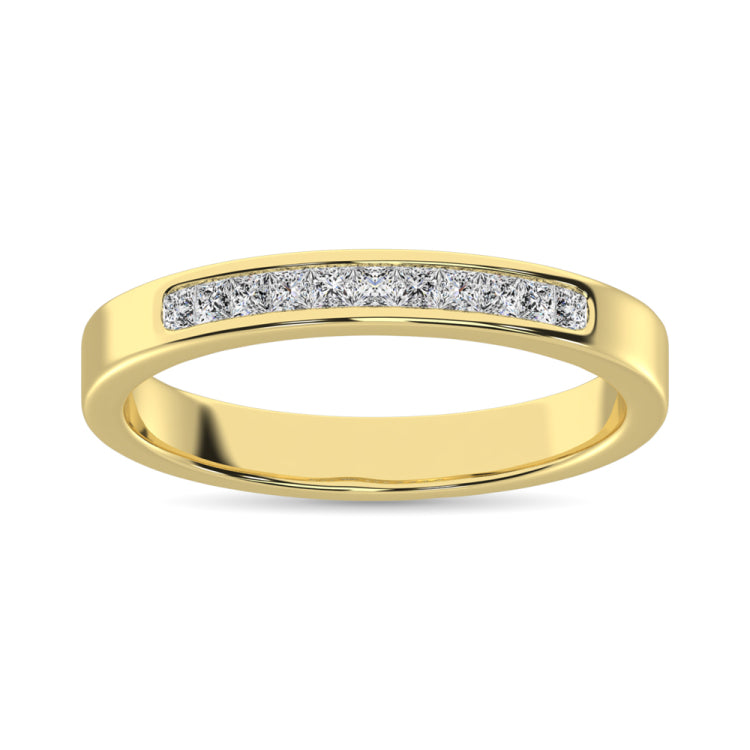 14K Yellow Gold 1 Ct.Tw. Diamond Ladies Machine Band