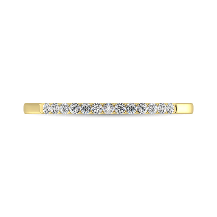 14K Yellow Gold 1/3 Ct Diamond Ladies Machine Band