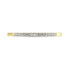 14K Yellow Gold 1/3 Ct Diamond Ladies Machine Band