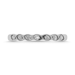 Diamond 1/10 Ct.Tw. Stack Band in 14K White Gold