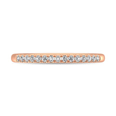 14K Rose Gold Diamond 1/8 Ct.Tw. Men&apos;s Machine Band