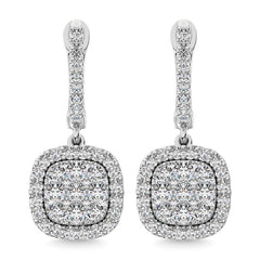 Diamond 3/4 Ct.Tw. Danglers Earrings in 14K White Gold