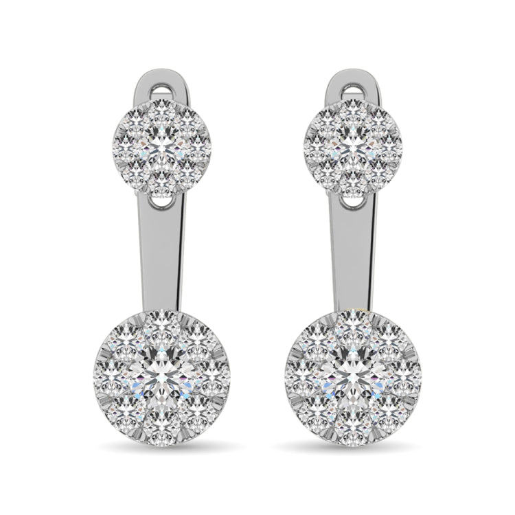 Diamond 1/2.Tw. Fashion Earrings in 10K White Gold