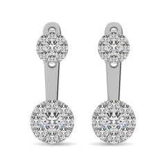 Diamond 1/2.Tw. Fashion Earrings in 10K White Gold