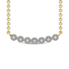 Diamond 1/10 Ct.Tw. Fashion Necklace in 10K Yellow Gold