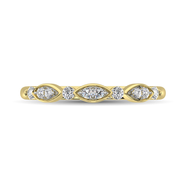 Diamond 1/5 Ct.Tw. Stack Band in 10K Yellow Gold