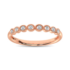 Diamond 1/6 Ct.Tw. Stack Band in 14K Rose Gold