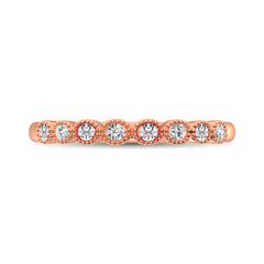 Diamond 1/6 Ct.Tw. Stack Band in 10K Rose Gold
