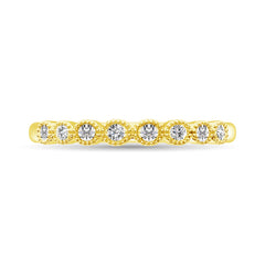 Diamond 1/6 Ct.Tw. Stack Band in 10K Yellow Gold