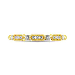 Diamond 1/6 Ct.Tw. Stack Band in 14K Yellow Gold