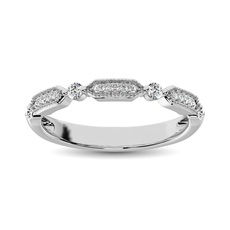 Diamond 1/5 Ct.Tw. Stack Band in 14K White Gold