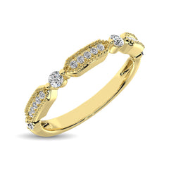Diamond 1/5 Ct.Tw. Stack Band in 14K Yellow Gold