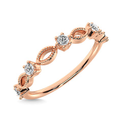 Diamond 1/5 Ct.Tw. Stackable Ring in 14K Rose Gold