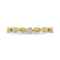 Diamond 1/5 Ct.Tw. Stack Band in 14K Yellow Gold