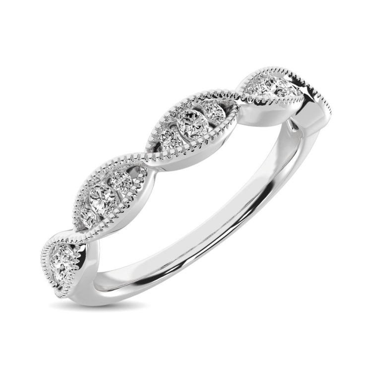 Diamond 1/5 Ct.Tw. Stack Band in 14K White Gold