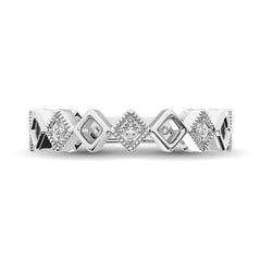 Diamond 1/6 Ct.Tw. Stack Band in 14K White Gold