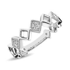 Diamond 1/6 Ct.Tw. Stack Band in 14K White Gold