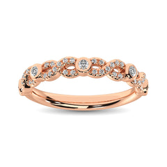Diamond 1/4 Ct.Tw. Stack Band in 14K Rose Gold