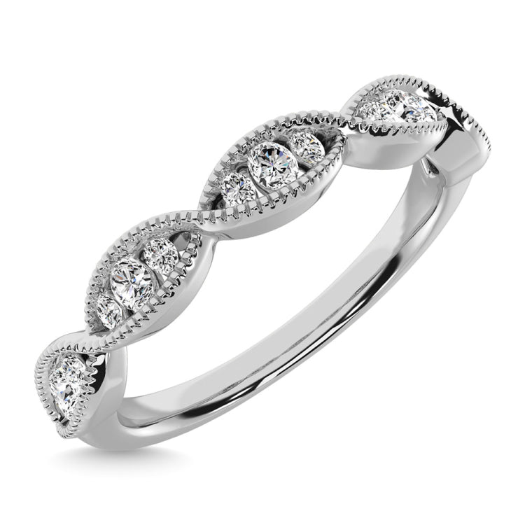 Diamond 1/5 Ct.Tw. Stack Band in 14K White Gold
