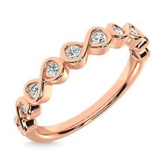 Diamond 1/5 Ct.Tw. Stack Band in 14K Rose Gold