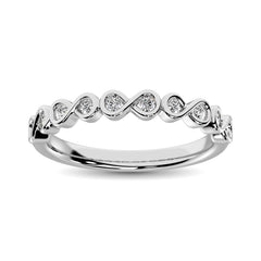 Diamond 1/5 Ct.Tw. Stack Band in 14K White Gold