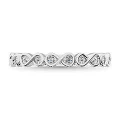 Diamond 1/5 Ct.Tw. Stack Band in 14K White Gold