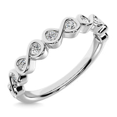 Diamond 1/5 Ct.Tw. Stack Band in 14K White Gold