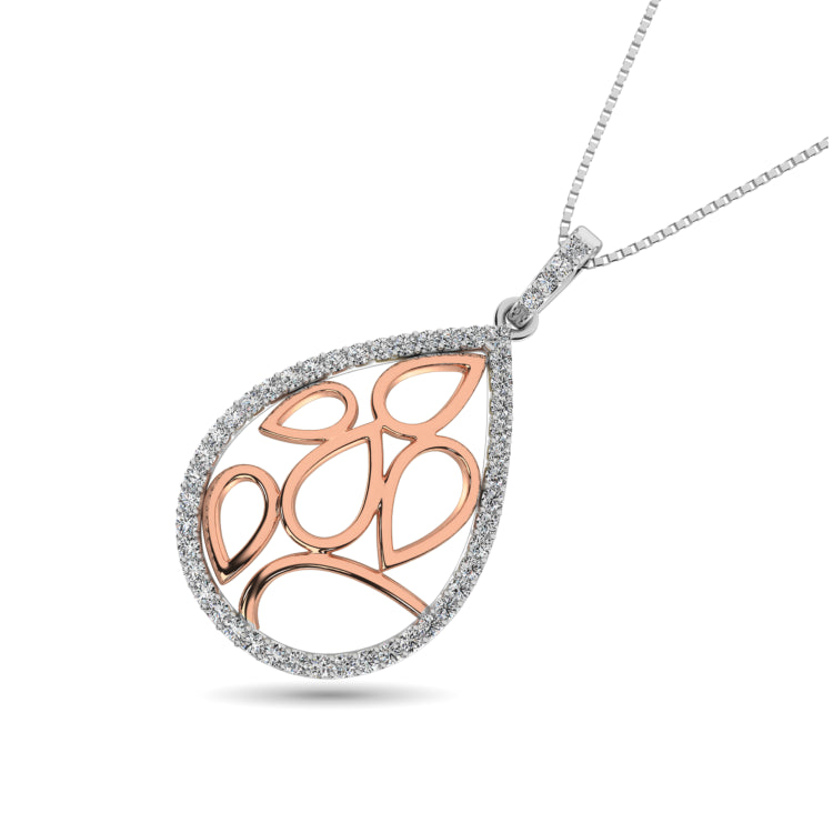 Diamond 1/4 Ct.Tw. Fashion Pendant in 10K Rose Gold