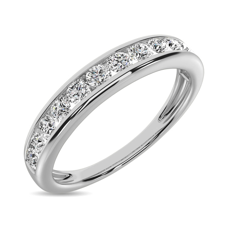 Channel Set Diamond 3/4 Ctw Anniversary Band