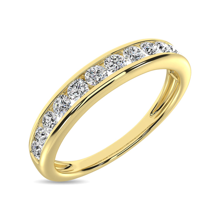 Channel Set Diamond 3/4 Ctw Anniversary Band