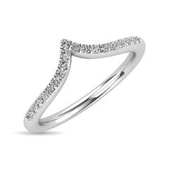 Diamond 1/6 Ct.Tw. Chevron Ring in 14K White Gold