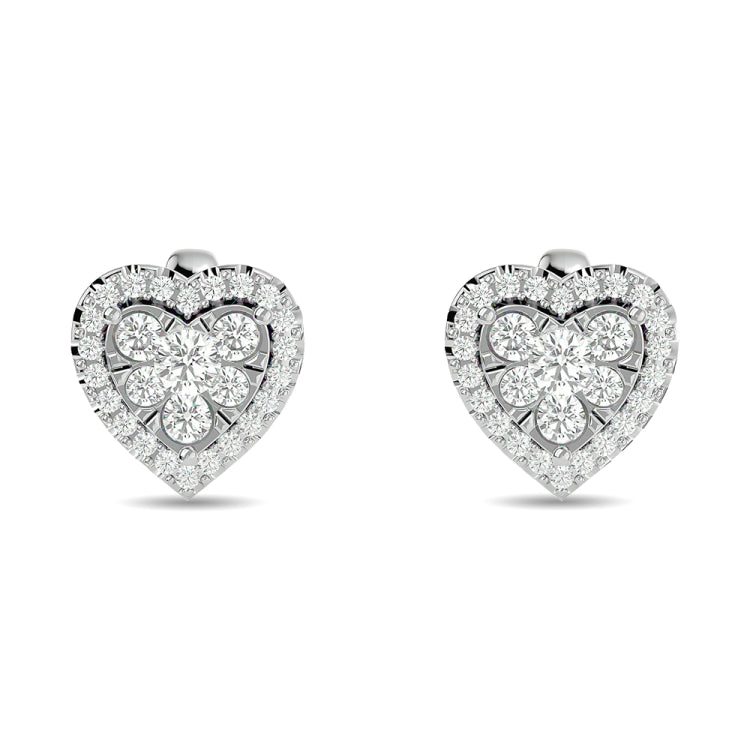 Diamond 1 ct tw Stud Earrings in 14K White Gold