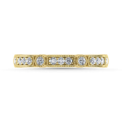 Diamond 1/4 Ct.Tw. Stack Band in 14K Yellow Gold